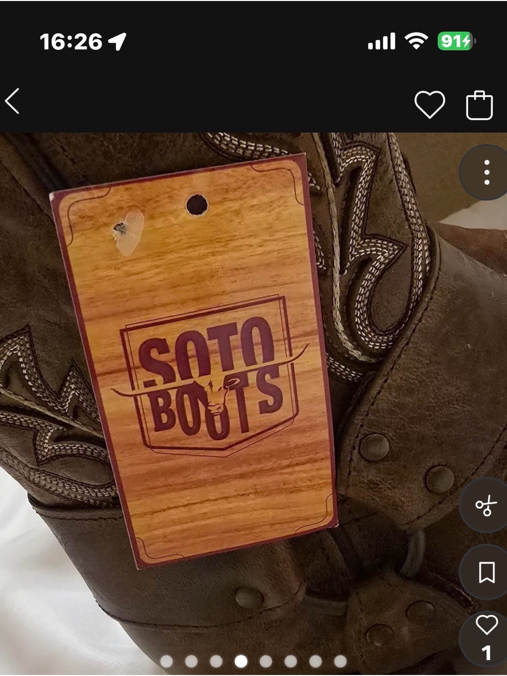 To Boot Brown Western Leather Boots